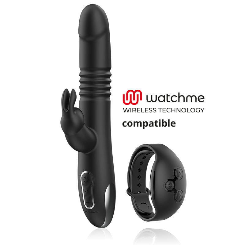 BLACKSILVER – KENJI STIMULATING VIBE COMPATIBLE WITH WATCHME WIRELESS TECHNOLOGY