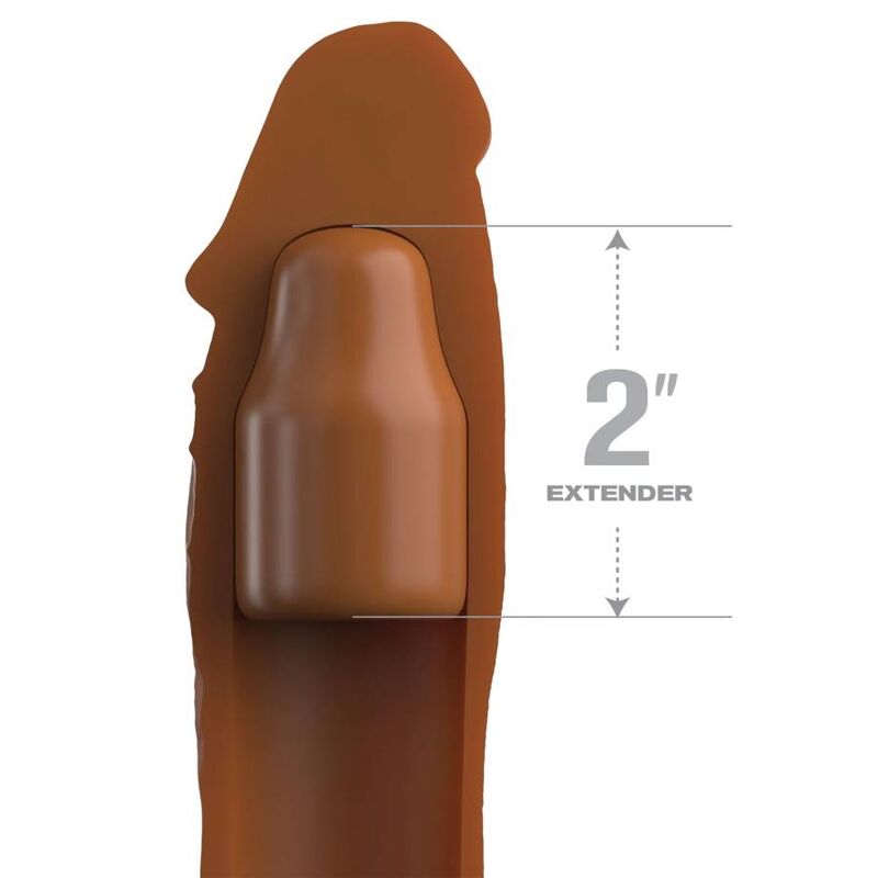 FANTASY X- TENSIONS – PIPEDREAMS SLEEVE 20,32 CM + 5,00 CM INCH PLUG CARAMEL