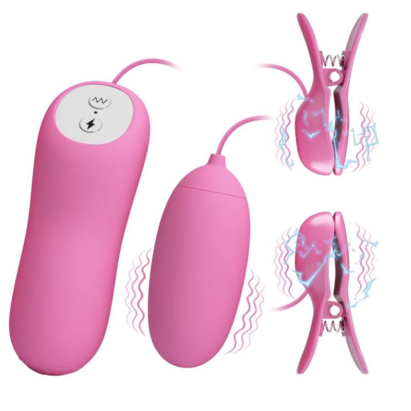 PRETTY LOVE – TWEEZERS WITH VIBRATION AND PINK ELETROSHOCK