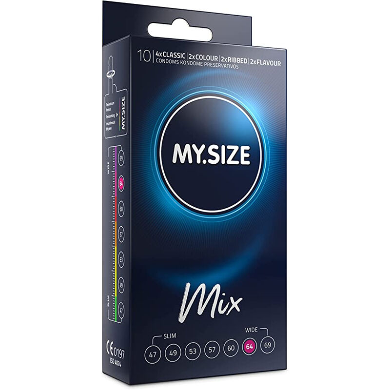 MY SIZE – MIX CONDOMS 64 MM 10 UNITS