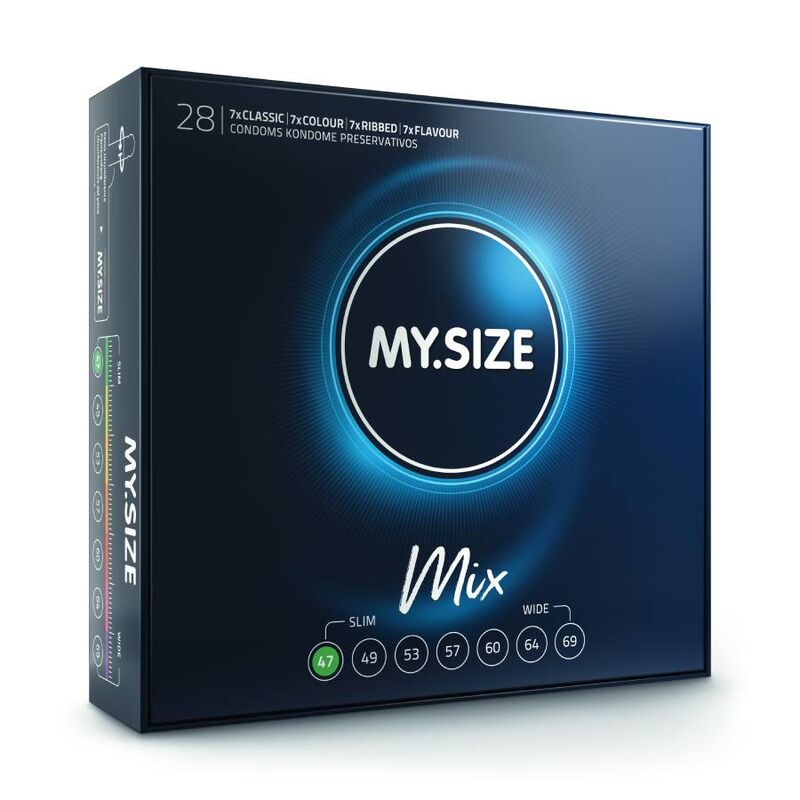 MY SIZE – MIX CONDOMS 47 MM 28 UNITS