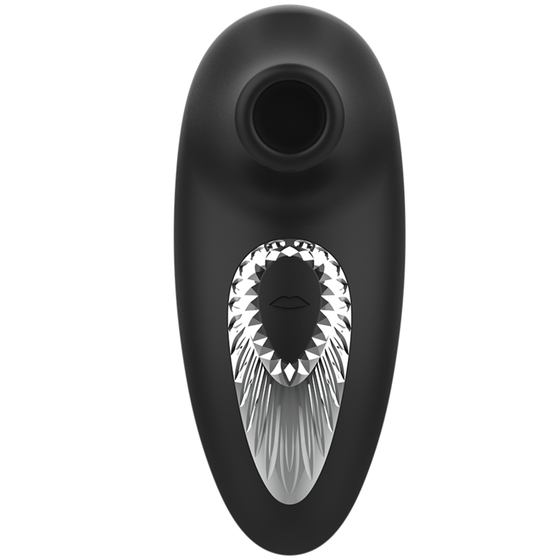 BLACKSILVER – DRAKE DELUXE SUCKING VIBE RECHARGEABLE SILICONE BLACK