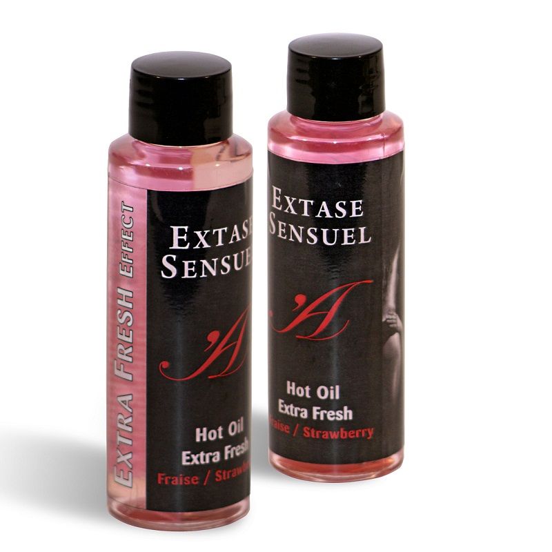 EXTASE SENSUAL – MASSAGE OIL WITH EXTRA FRESH STRAWBERRY EFFECT 100 ML