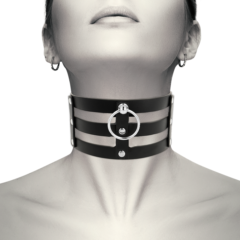 COQUETTE CHIC DESIRE – FETISH STYLE VEGAN LEATHER CHOKER