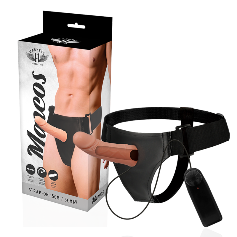HARNESS ATTRACTION – RNES HOLLOW FRAMES WITH VIBRATOR 15 CM -O- 5 CM