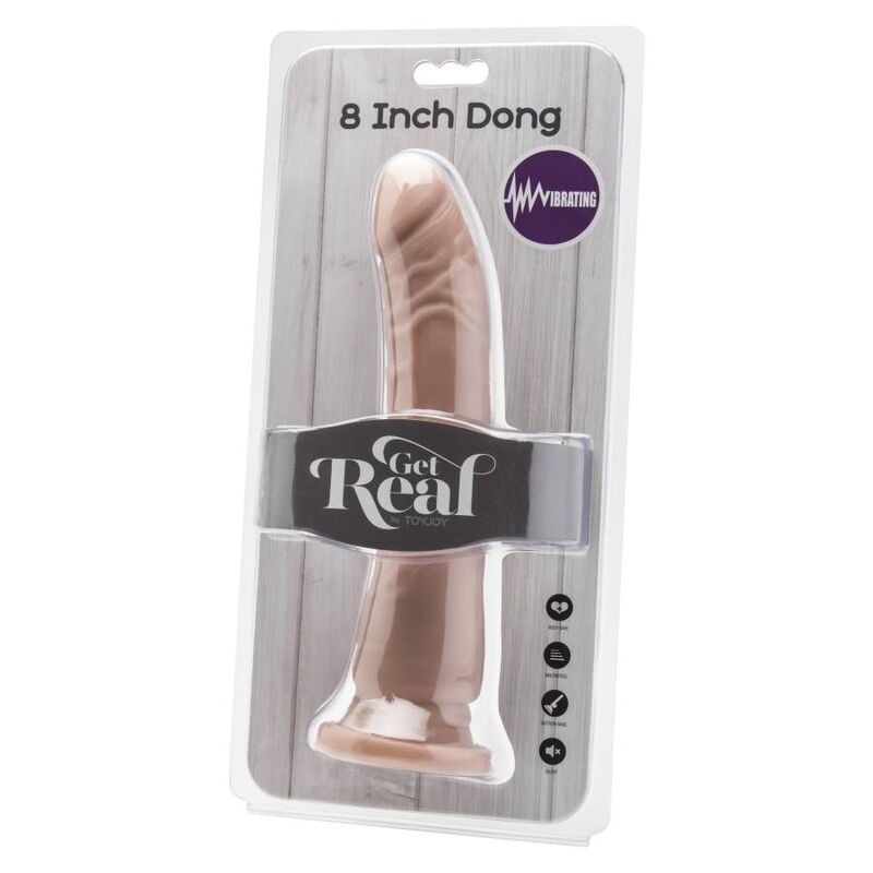 GET REAL – DONG 20,5 CM VIBRATING SKIN