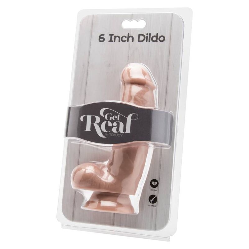 GET REAL – DILDO 12 CM WITH BALLS SKIN