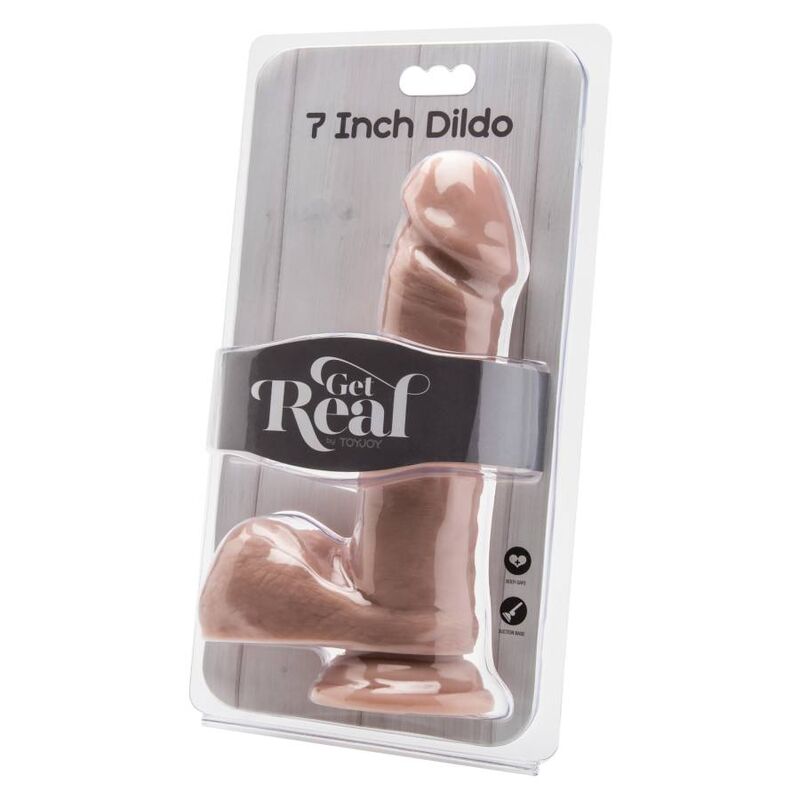 GET REAL – DILDO 18 CM WITH BALLS SKIN