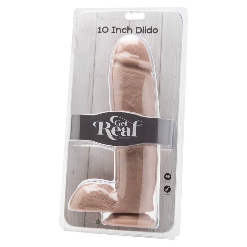 GET REAL – DILDO 25,5 CM WITH BALLS SKIN