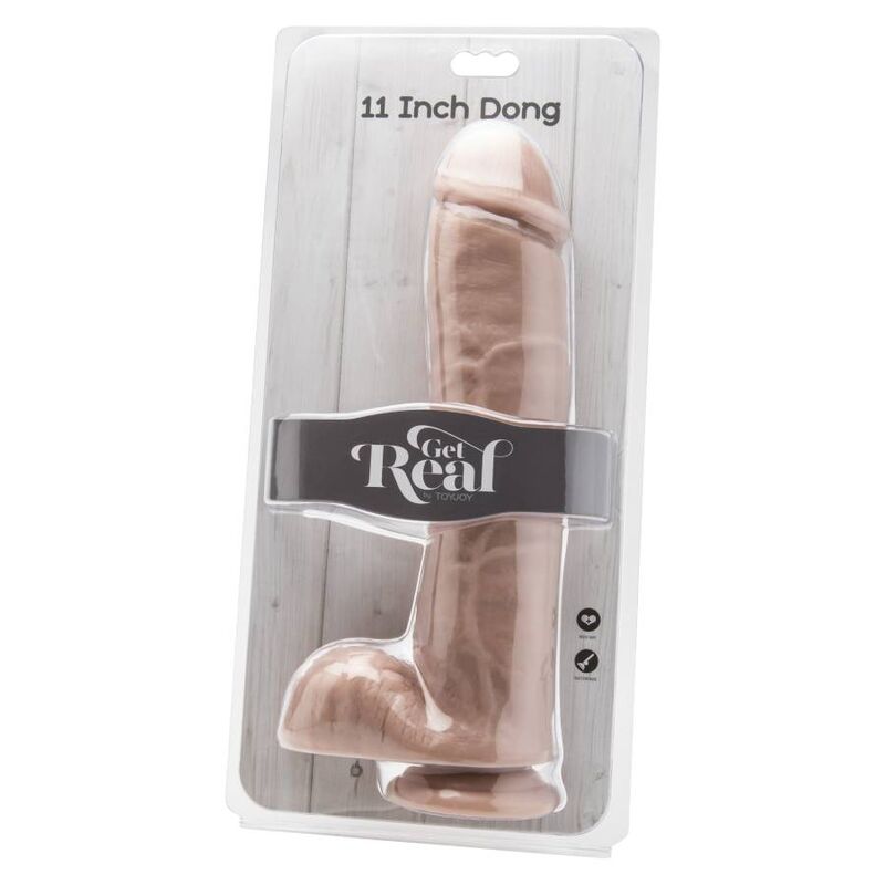 GET REAL – DILDO 28 CM WITH BALLS SKIN