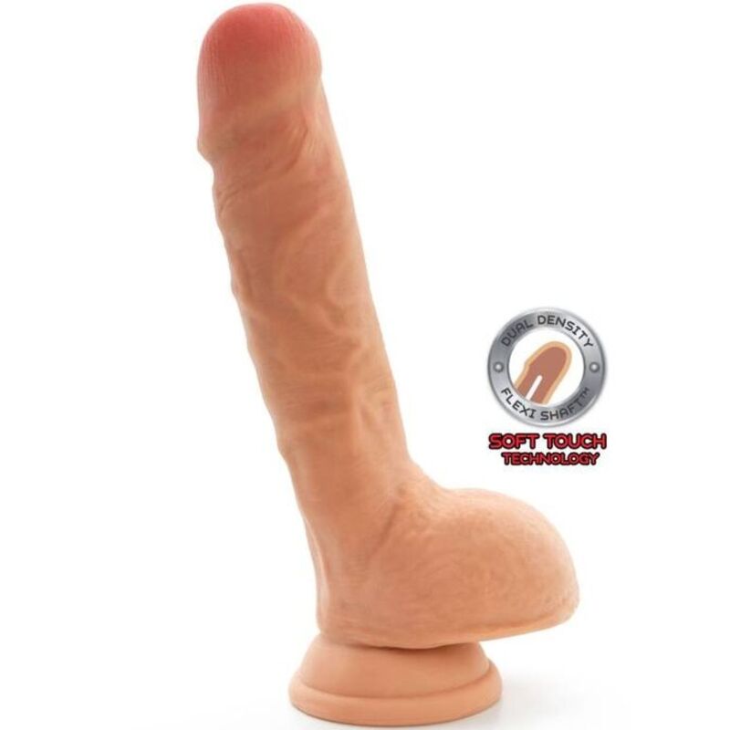 GET REAL – DUAL DENSITY DILDO 25,5 CM BALLS SKIN