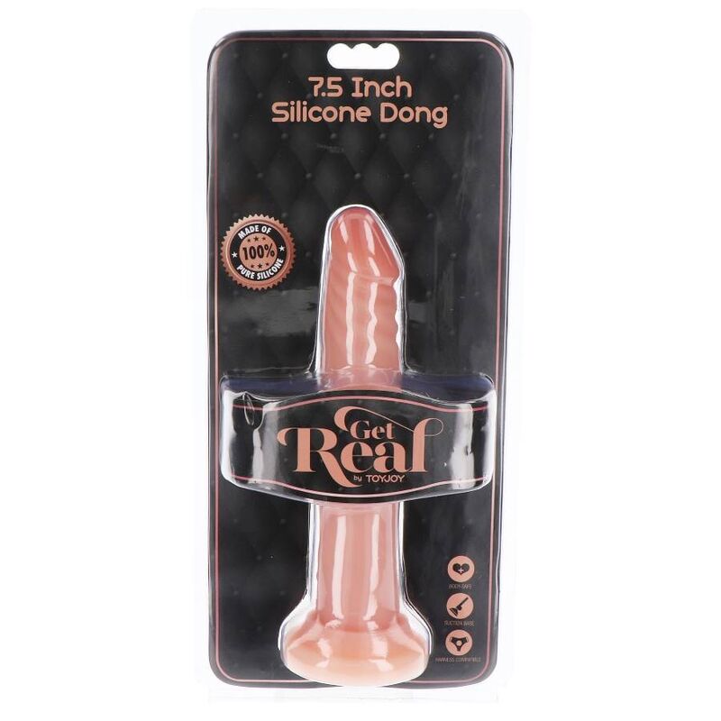 GET REAL - SILICONE DONG 19 CM SKIN - Image 3