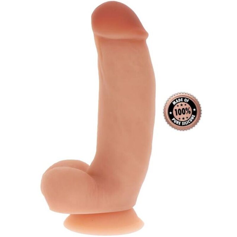 GET REAL – SILICONE DILDO 18 CM W BALLS SKIN