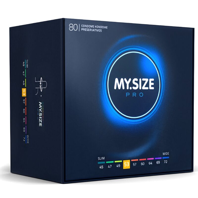 MY SIZE – PRO CONDOMS 53 MM 80 UNITS