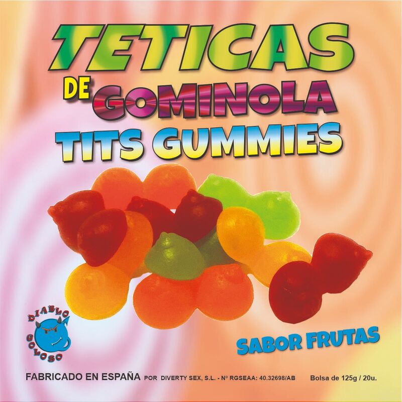 DIABLO GOLOSO – ASSORTED GLOSSY GUMMY Teats