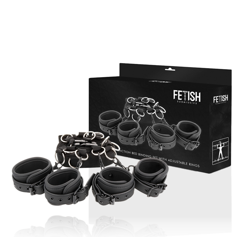 FETISH SUBMISSIVE – LUXURY BED TIES SET WITH NOPRENE LINING