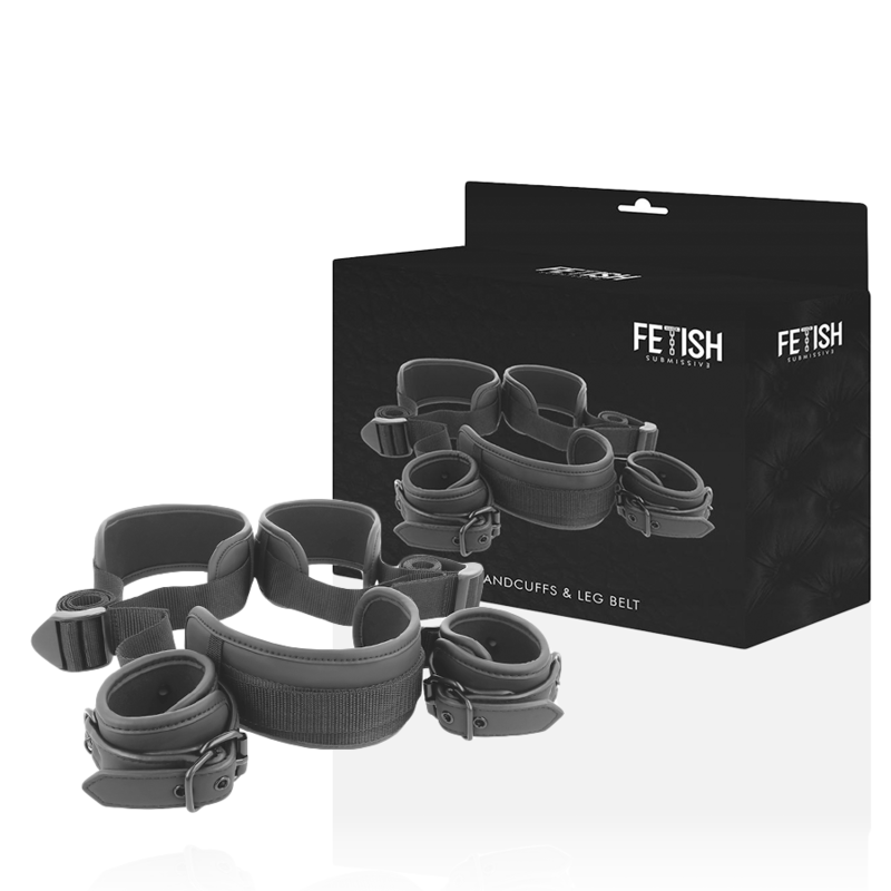 FETISH SUBMISSIVE – OPEN LEGS POSITION WITH NOPRENE LINING HANDCUFFS