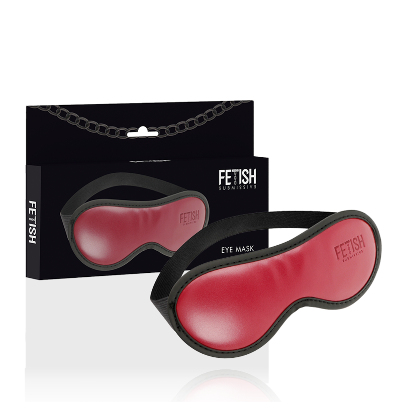 FETISH SUBMISSIVE DARK ROOM – VEGAN LEATHER MASK WITH NEOPRENE LINING