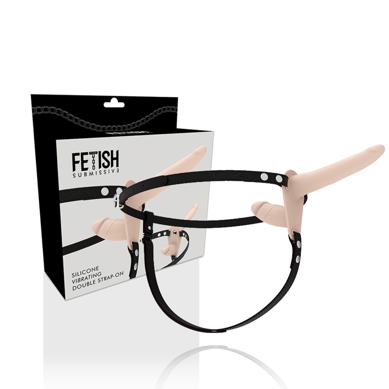 FETISH SUBMISSIVE HARNESS – DOUBLE PENETRATION FLESH UP VIBRATOR