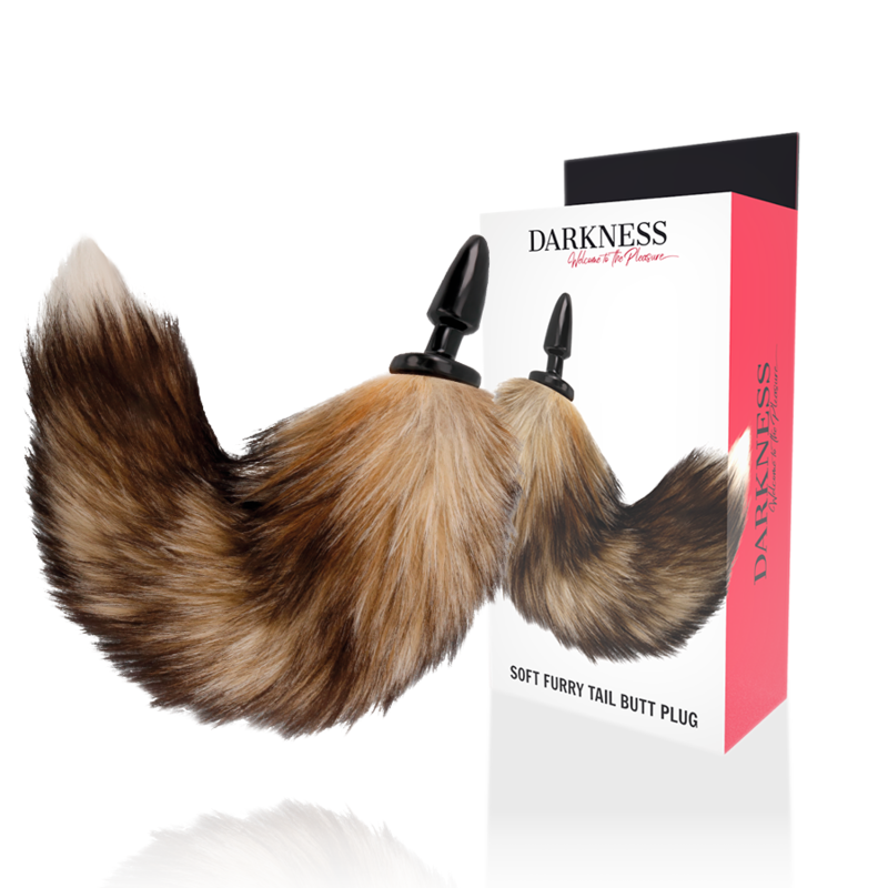 DARKNESS – NATURAL TAIL WITH SILICONE ANAL PLUG 10 CM