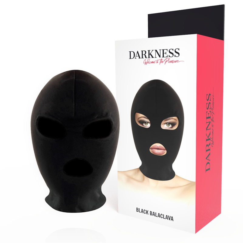 DARKNESS – BDSM SUBMISSION MASK MOUTH AND EYES BLACK