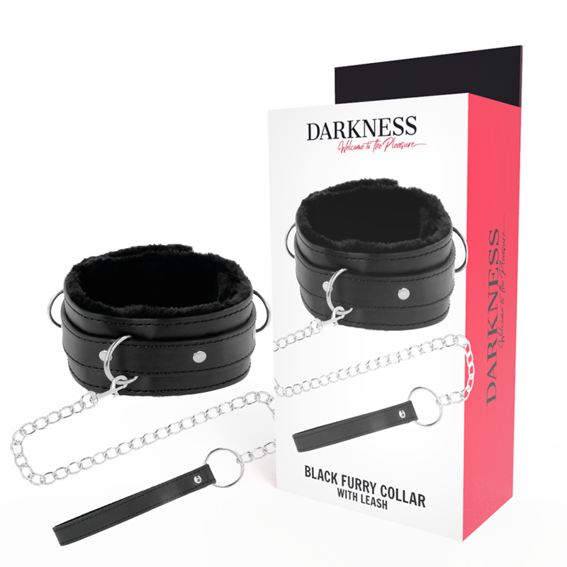 DARKNESS – COMFORTABLE POSTURE NECKLACE WITH LEATHER CHAIN