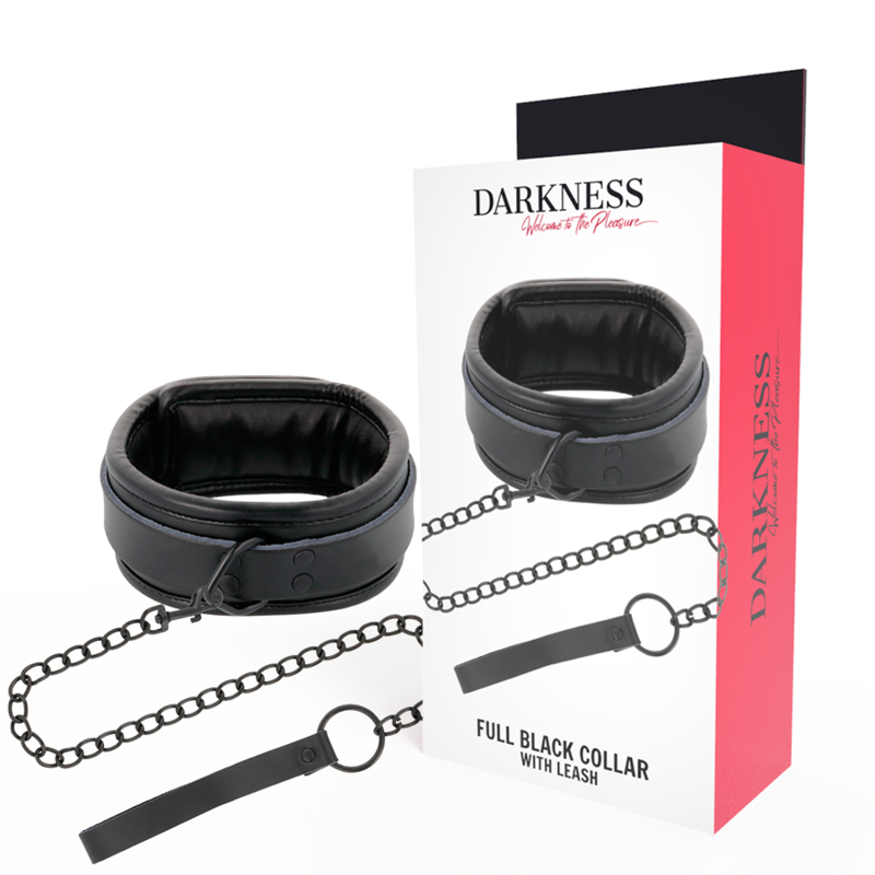 DARKNESS – BLACK NECKLACE WITH CHAIN