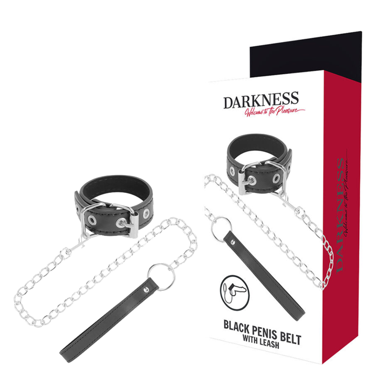 DARKNESS – PENIS RING WITH STRAP