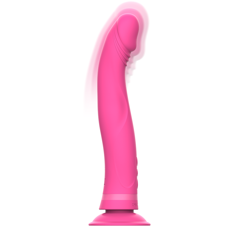 INTENSE – MICHELANGELO PINK SILICONE VIBRATOR DILDO