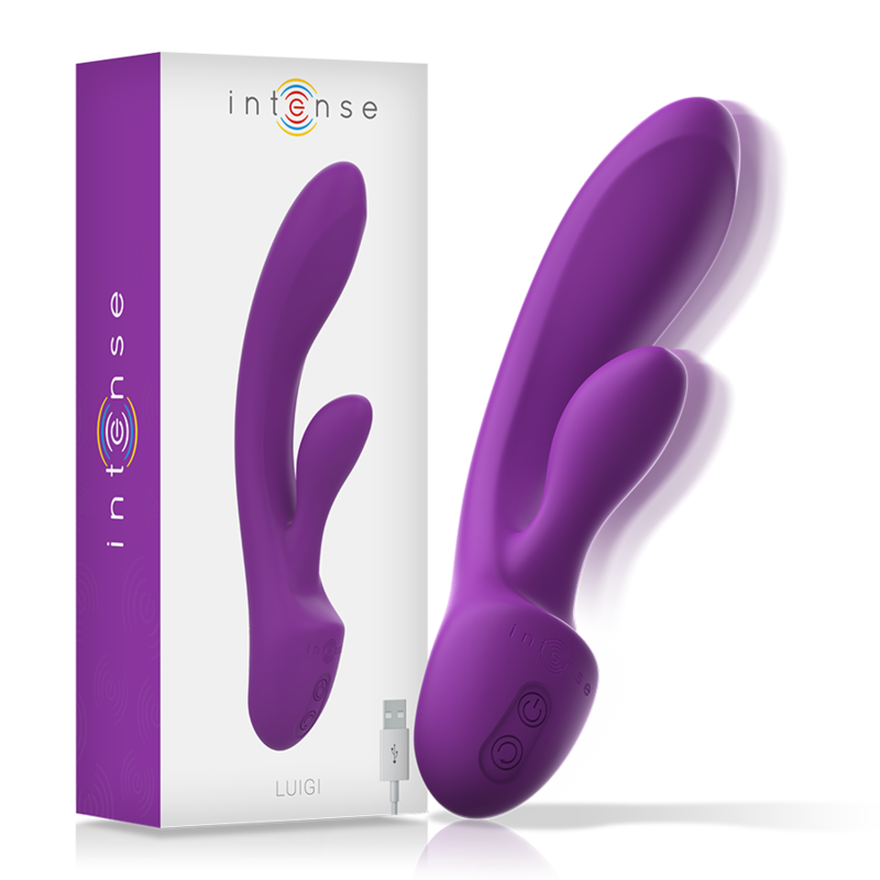 INTENSE – LUIGI RABBIT VIBRATOR LIQUID SILICONE PURPLE