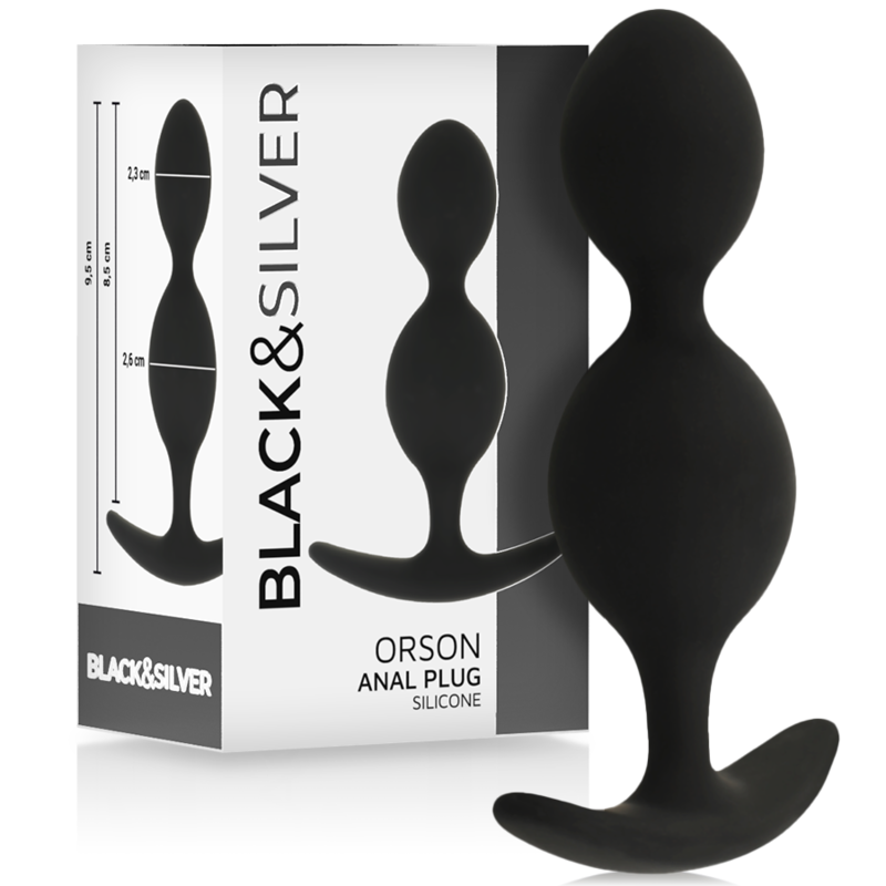 BLACKSILVER – ORSON PLUG SILICONE 2 ANAL WAVES 9 CM