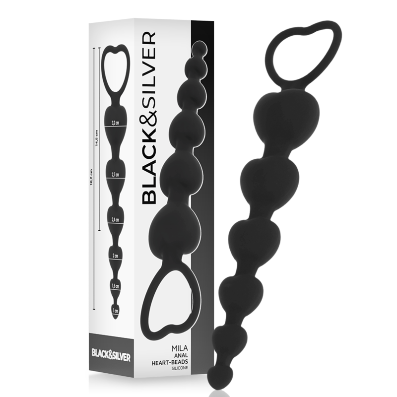 BLACKSILVER – MILA ANAL CHAIN OF HEARTS 18 CM