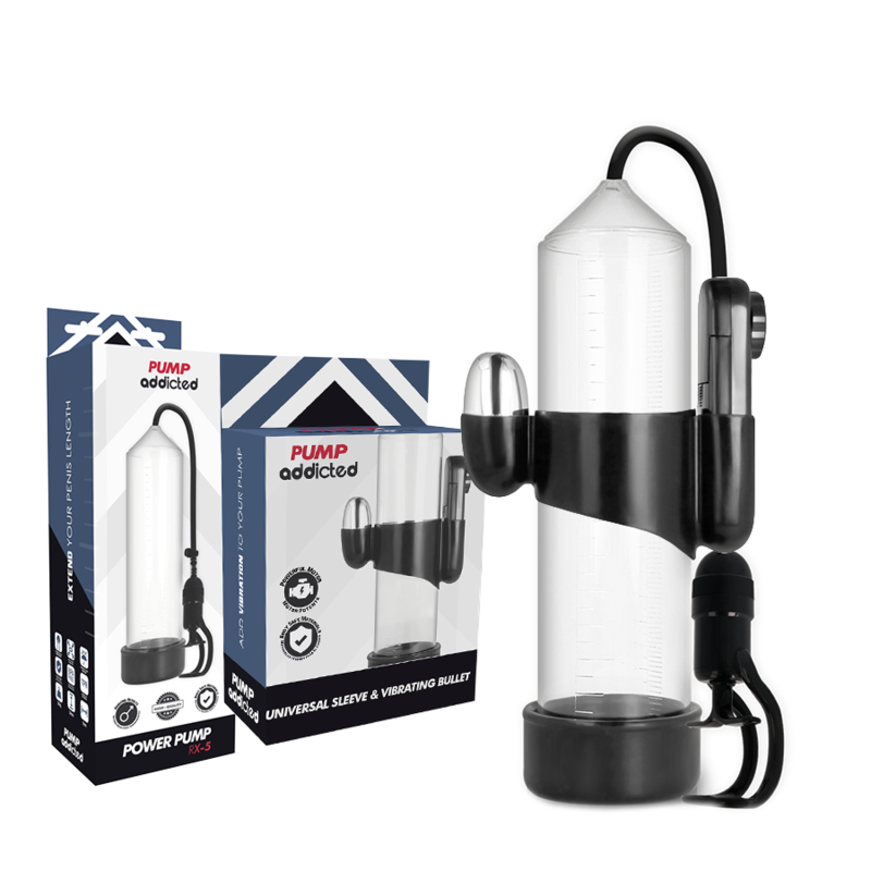 PUMP ADDICTED – RX5 TRANSPARENT VIBRATOR