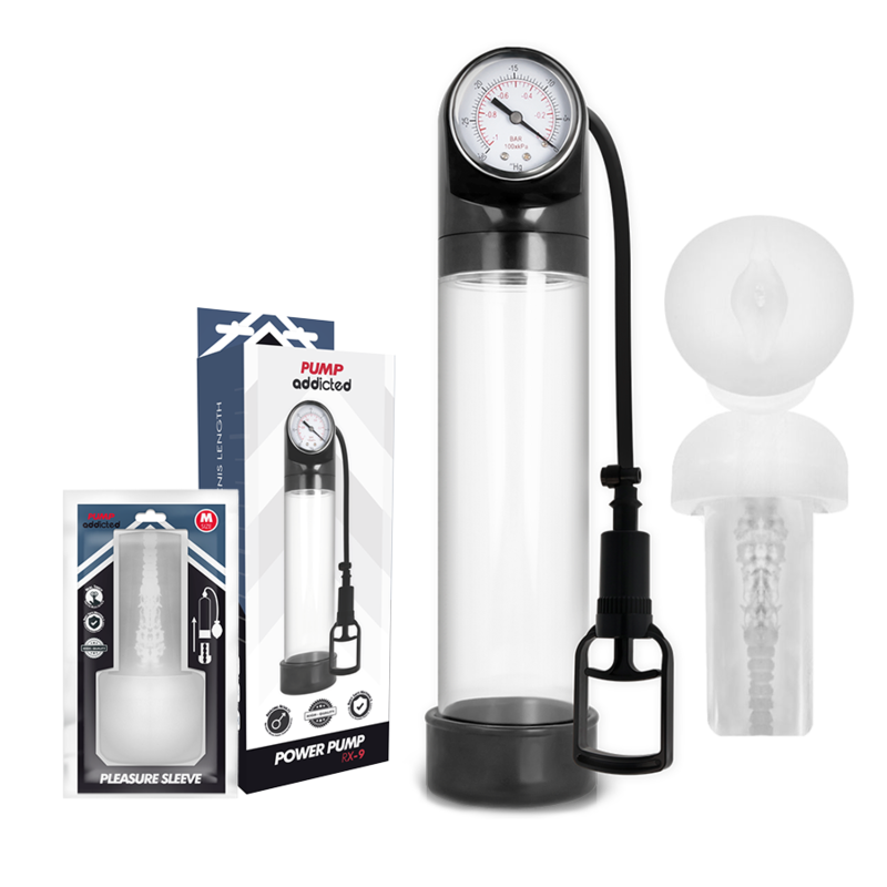 PUMP ADDICTED – RX9 TRANSPARENT WITH MASTURBATOR