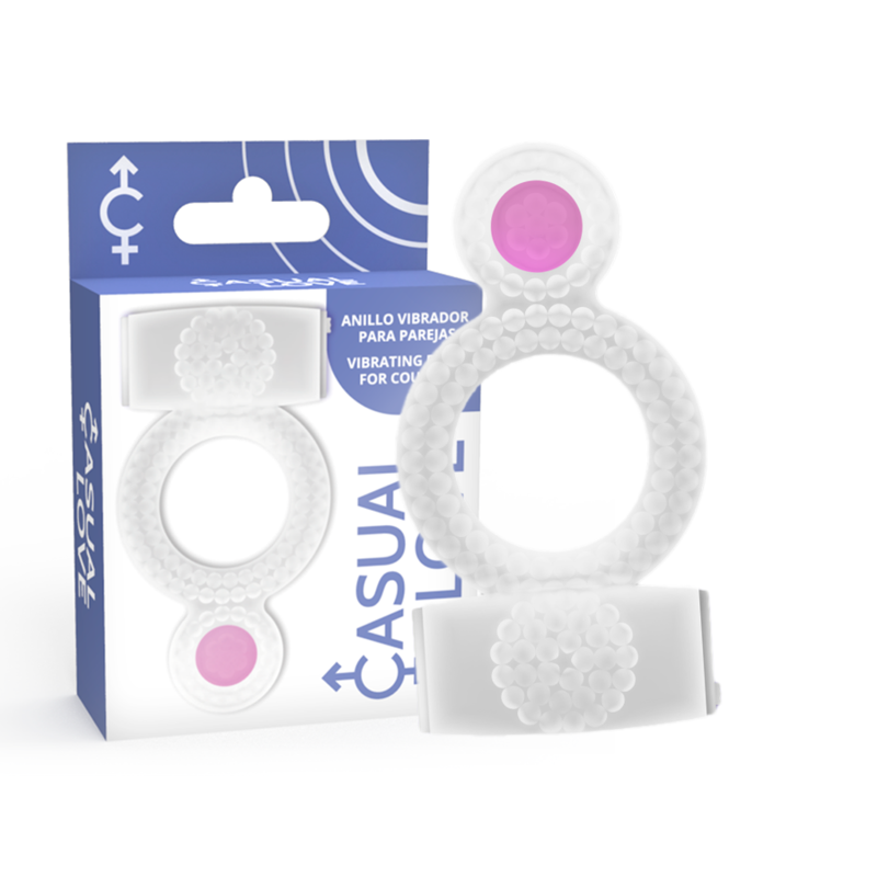 CASUAL LOVE – RING VIBRATING DOUBLE PLEASURE TRANSPARENT