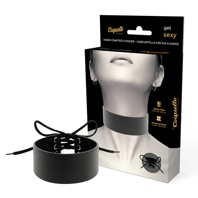 COQUETTE CHIC DESIRE – VEGAN LEATHER CHOKER