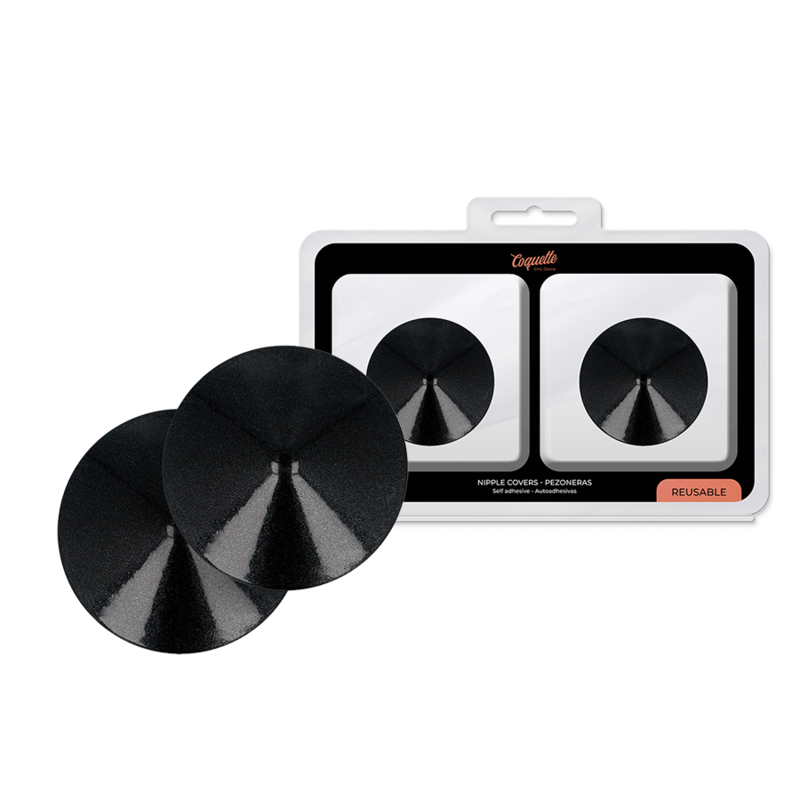 COQUETTE CHIC DESIRE – NIPPLE COVERS BLACK CIRCLES