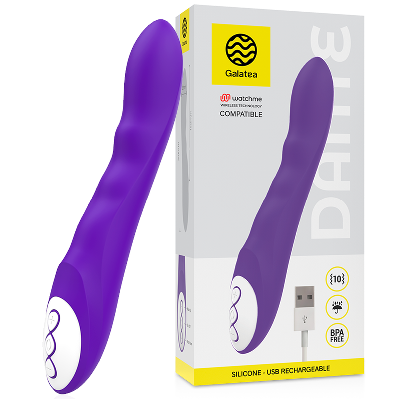 GALATEA – DANTE LILAC VIBRATOR COMPATIBLE WITH WATCHME WIRELESS TECHNOLOGY