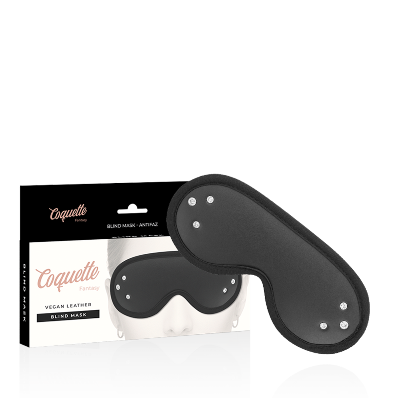 COQUETTE CHIC DESIRE – FANTASY VEGAN LEATHER BLIND MASK WITH NEOPRENE LINING