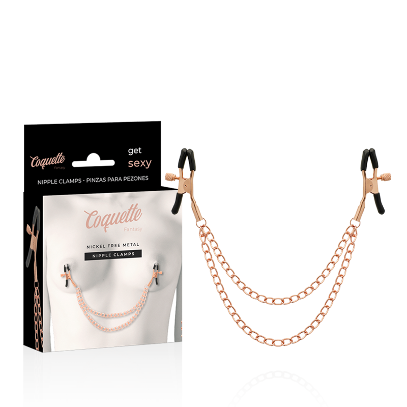 COQUETTE CHIC DESIRE – FANTASY METAL NIPPLE CLIPS WITH CHAIN
