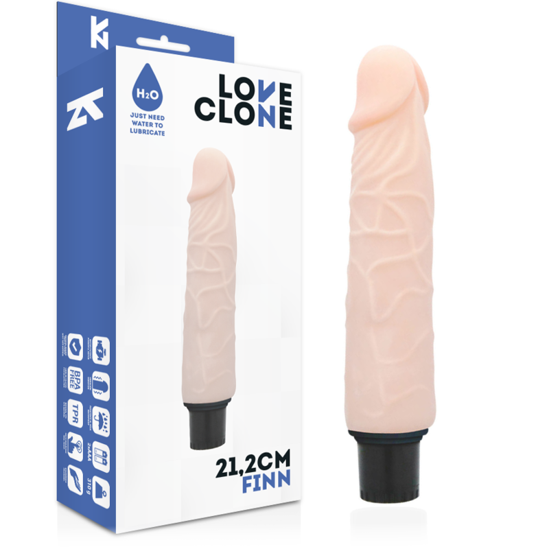LOVECLONE – FINN SELF LUBRICATION VIBRATOR 21.2 CM -O- 3.8 CM