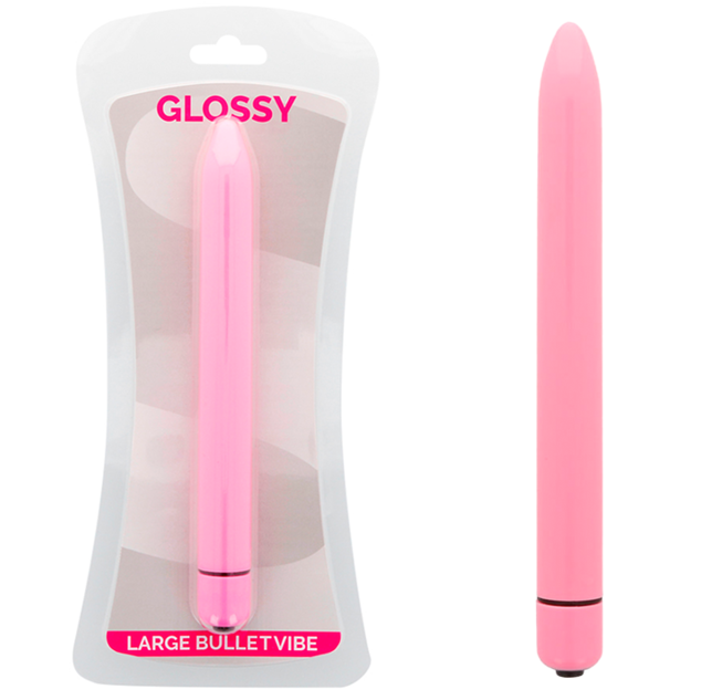 GLOSSY – SLIM VIBRATOR PINK