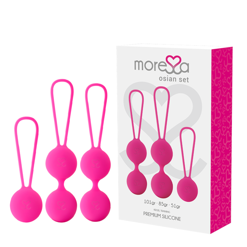 MORESSA – OSIAN SET PREMIUM SILICONE PINK (Osian One – 51 g  Osian Two – 101 g  Osian Three 85 g)
