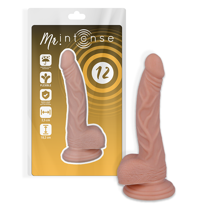 MR INTENSE – 12 REALISTIC COCK 18.2 CM -O- 2.5 CM
