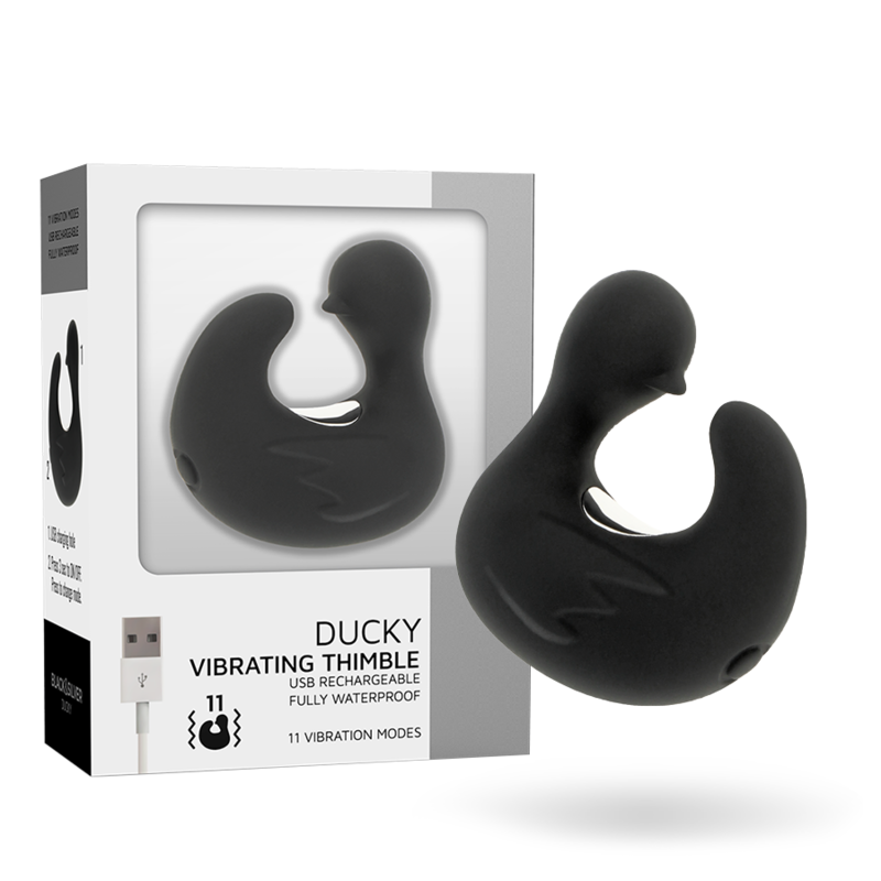 BLACKSILVER – DUCKYMANIA RECHARGEABLE SILICONE STIMULATING DUCK THIMBLE