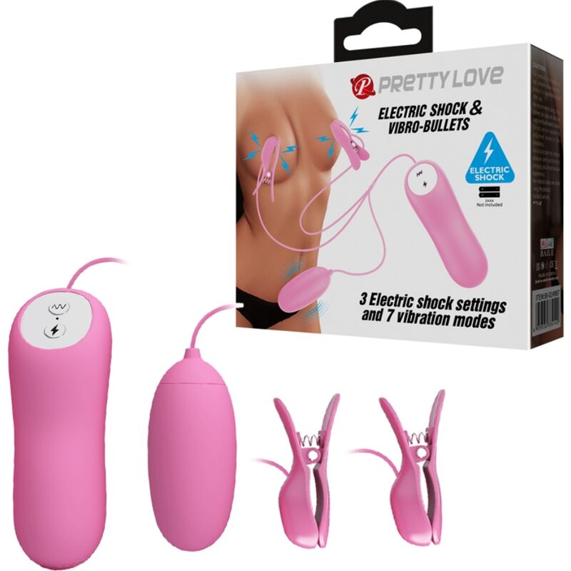 PRETTY LOVE – TWEEZERS WITH VIBRATION AND PINK ELETROSHOCK