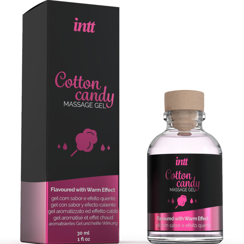 INTT MASSAGE  ORAL SEX – MASSAGE GEL WITH COTTON CANDY FLAVOR AND HEATING EFFECT