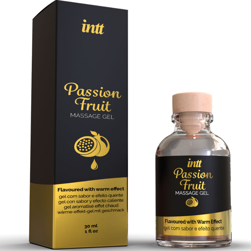 INTT MASSAGE  ORAL SEX – PASSION FRUIT FLAVORED MASSAGE GEL WITH HEAT EFFECT