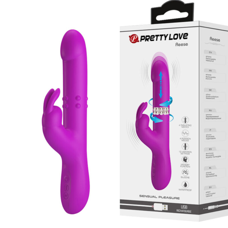 PRETTY LOVE – REESE VIBRATOR WITH PURPLE ROTATION