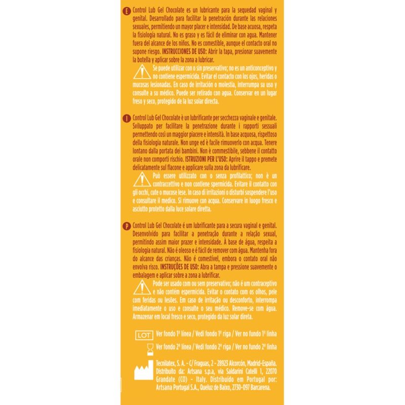 CONTROL – LUB GEL CHOCOLATE LUBRICANT 75 ML